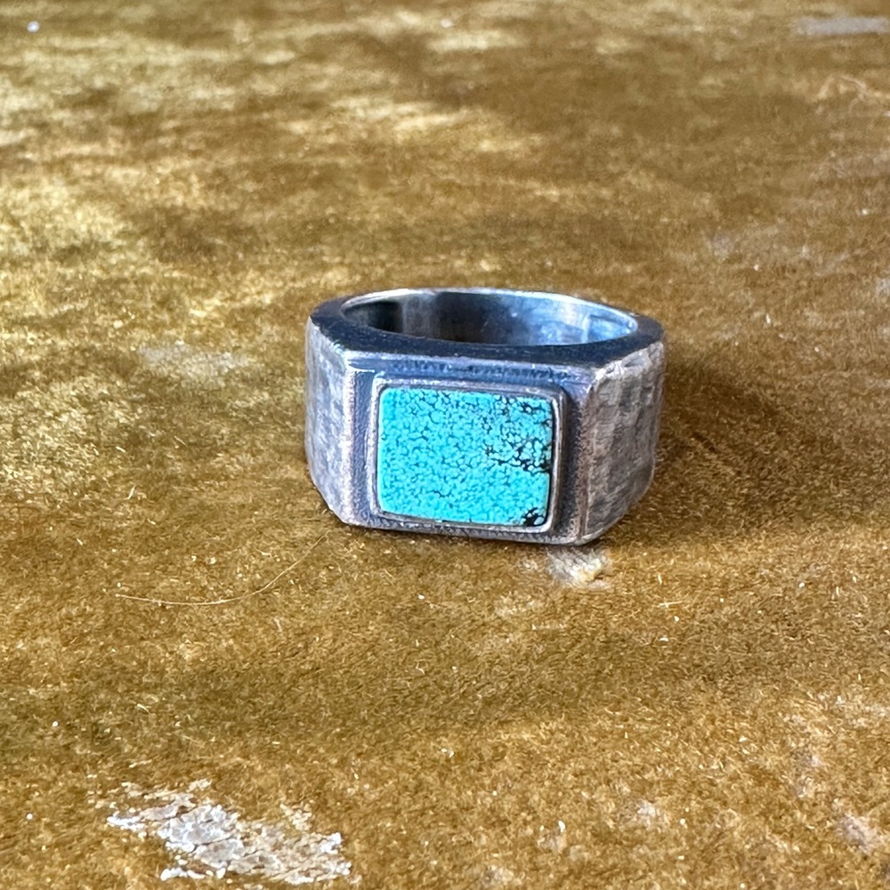 Men’s Silver Turquoise Ring